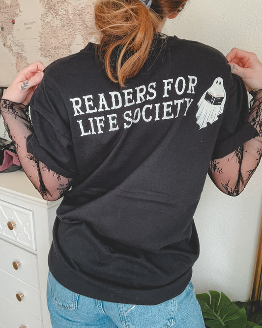 Readers for Life Society Tee - Black