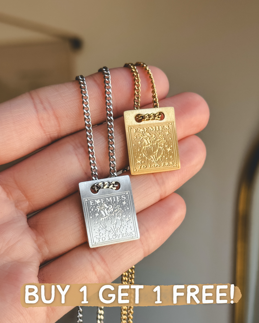 Enemies to Lovers Necklace - Silver or Gold
