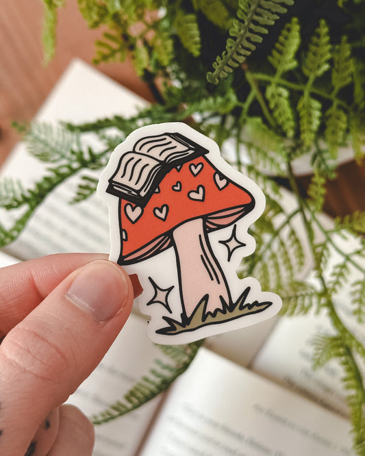 Little Mushroom/Book Sticker