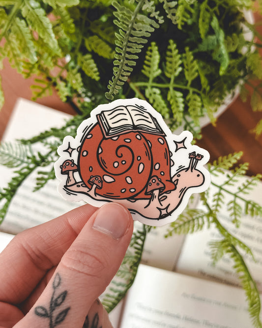 Mushroom Snail Sticker