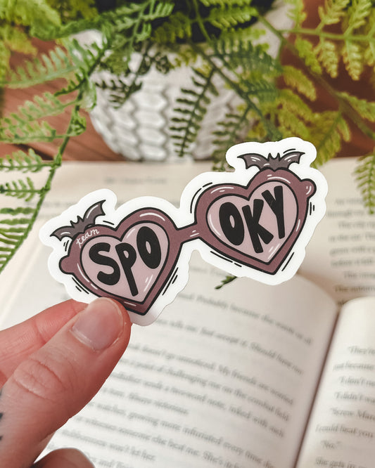 Spooky Heart Shades Sticker