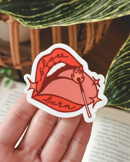Slow Burn Lips Sticker