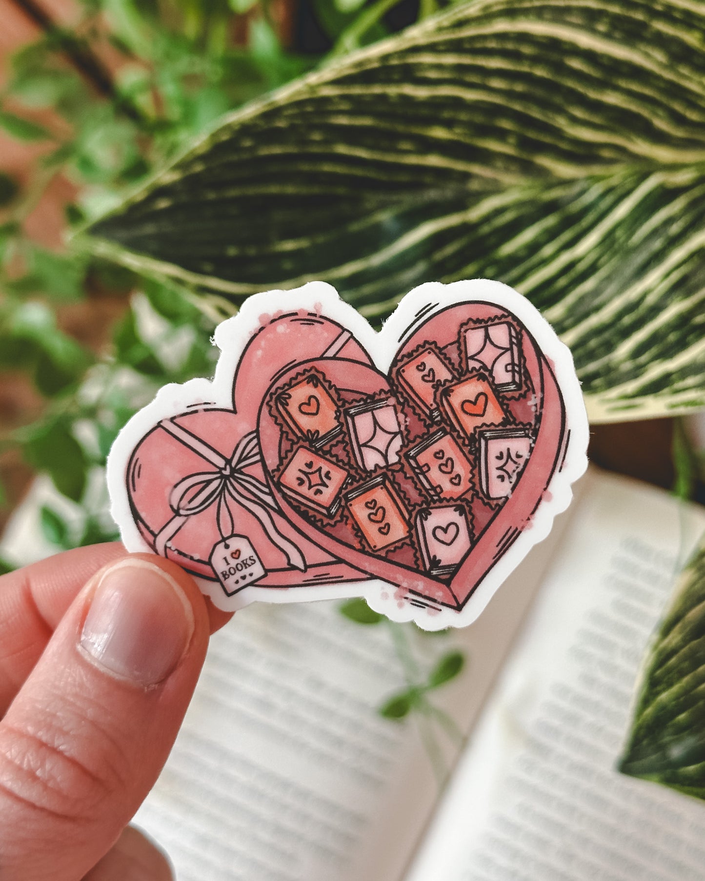 Box of "Books" Sticker