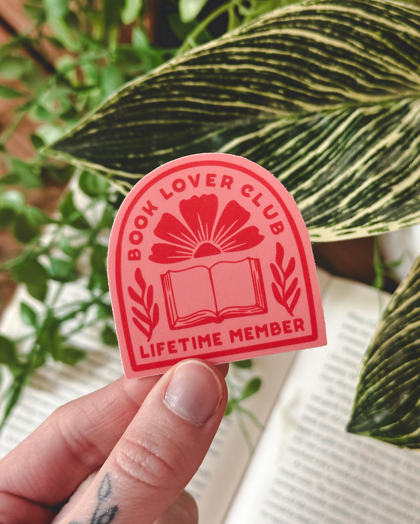 Book Lover Club - Lifetime Member Sticker