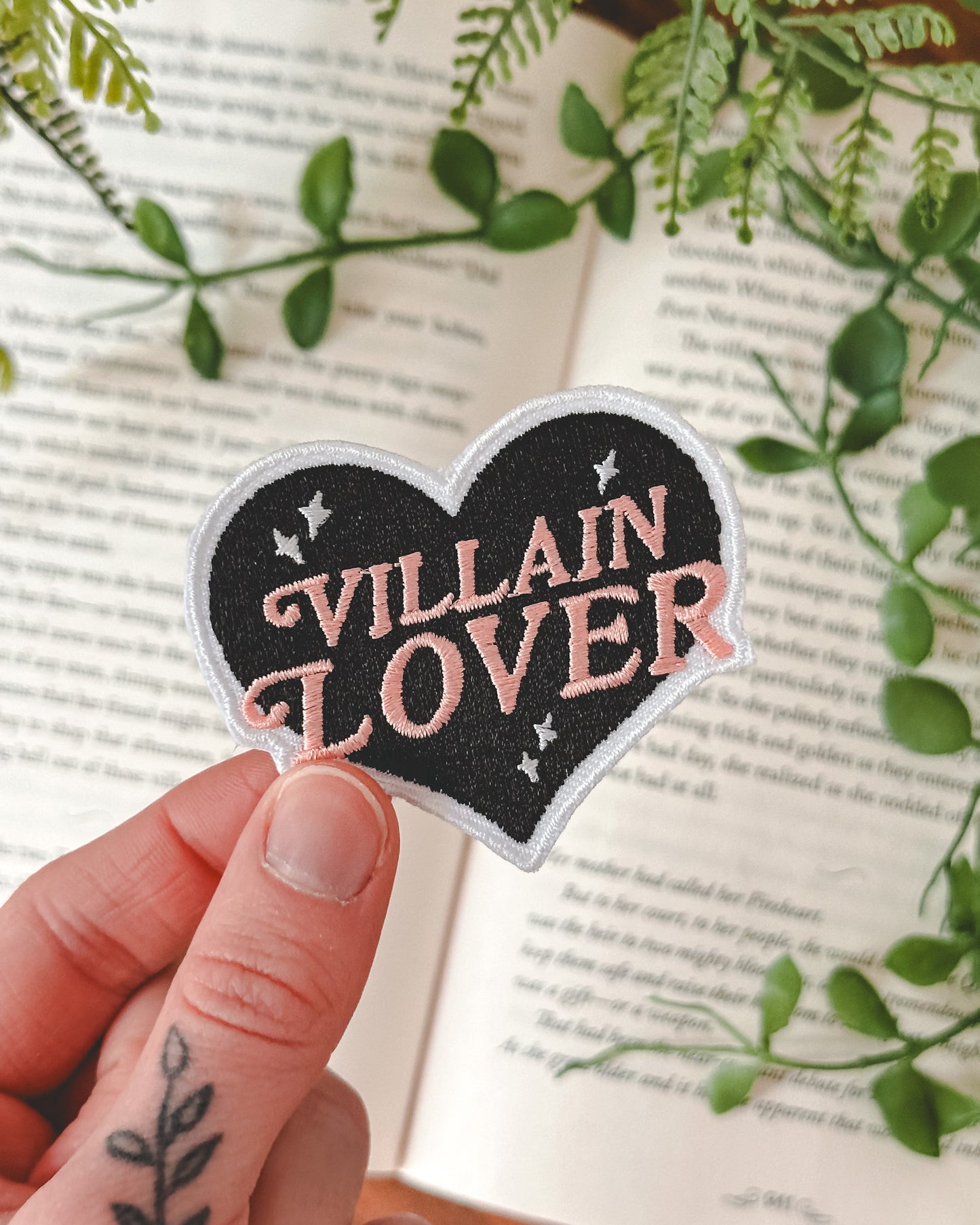 Villain Lover Heart - Iron on Patch