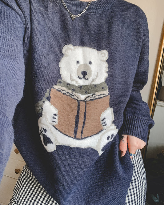 Bookish Winter Knit Sweater *MARKED DOWN*