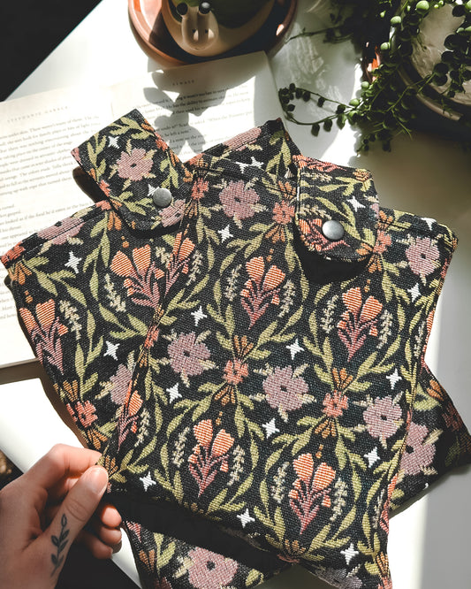 Floral Pattern Book Sleeve *Small or Large*