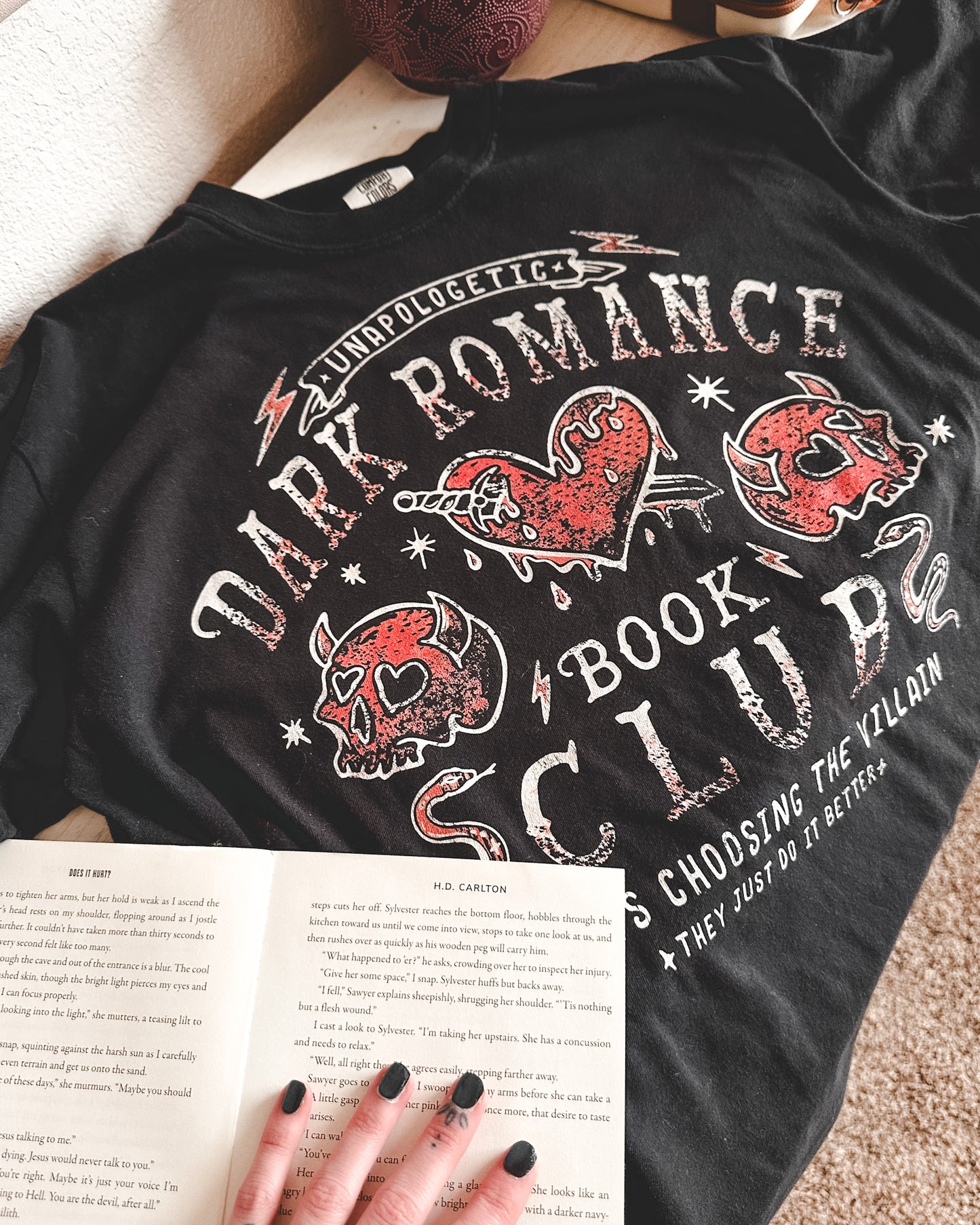 Dark Romance Book Club Tee - Black