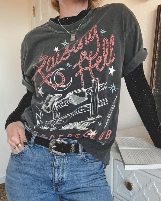 Raising Hell Readers Club Tee - Pepper