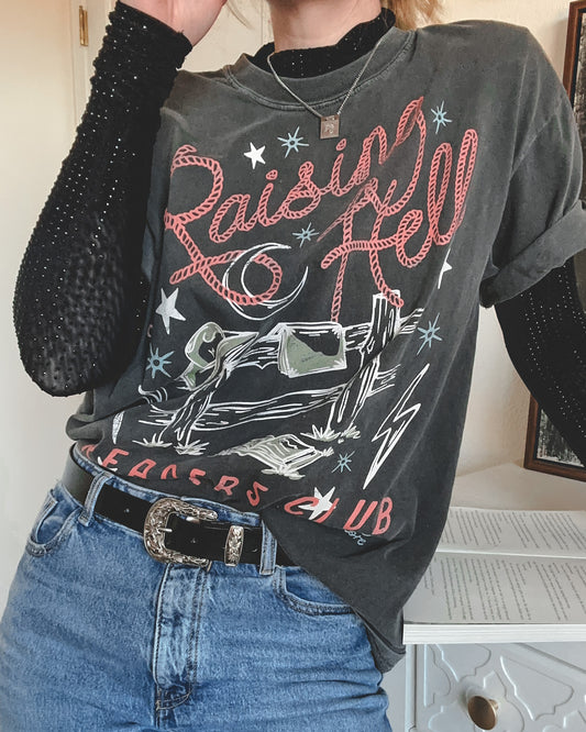 Raising Hell Readers Club Tee - Pepper