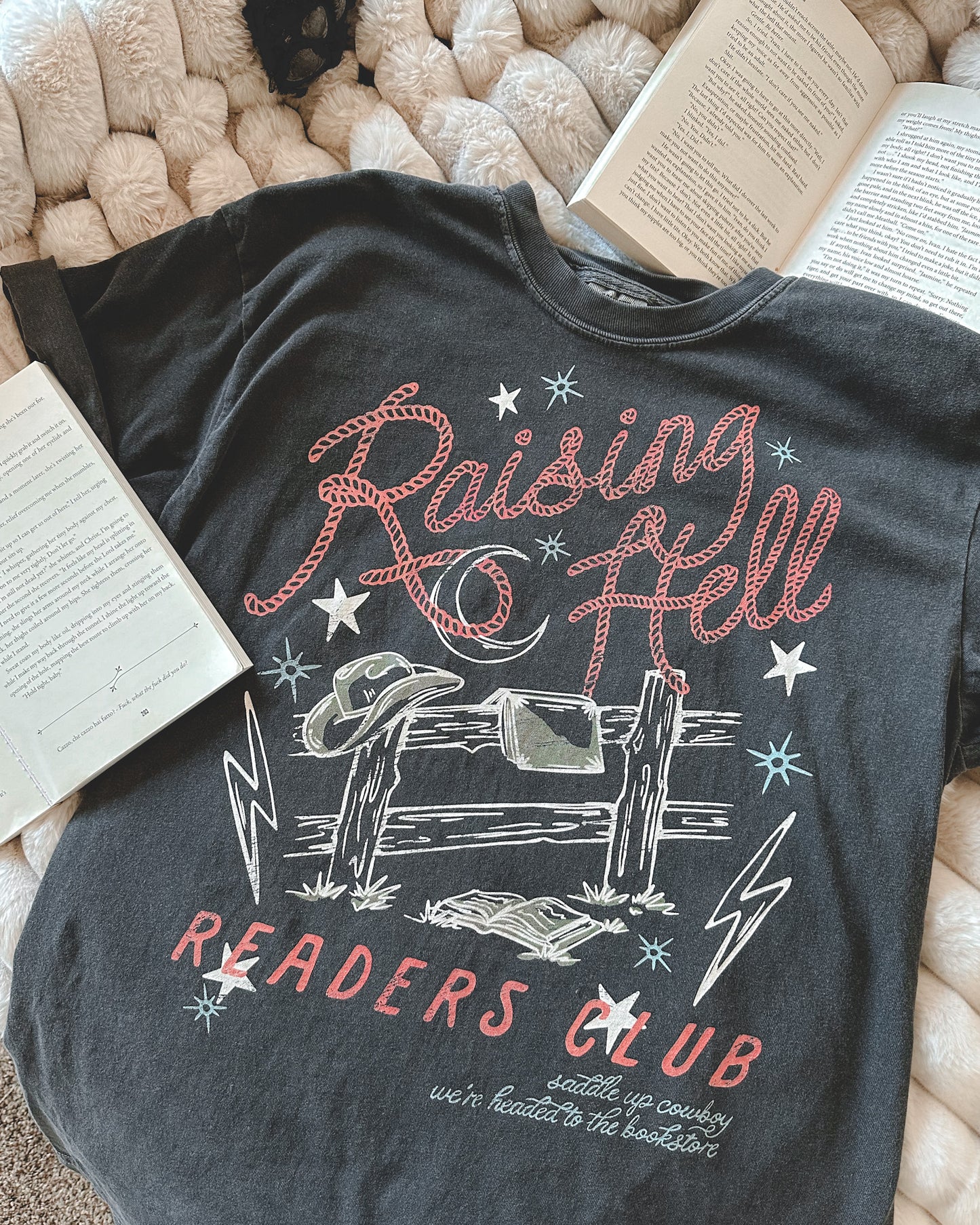 Raising Hell Readers Club Tee - Pepper