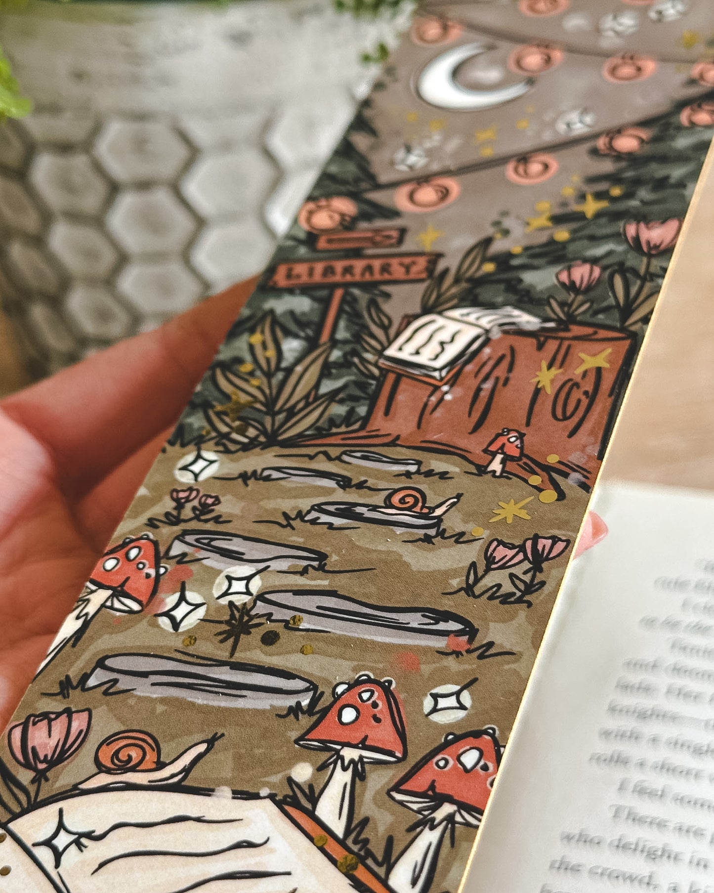 Foiled Forest Bookmark