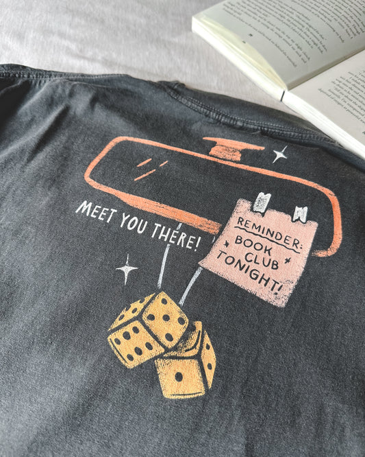 Headed to Book Club Tee - Pepper