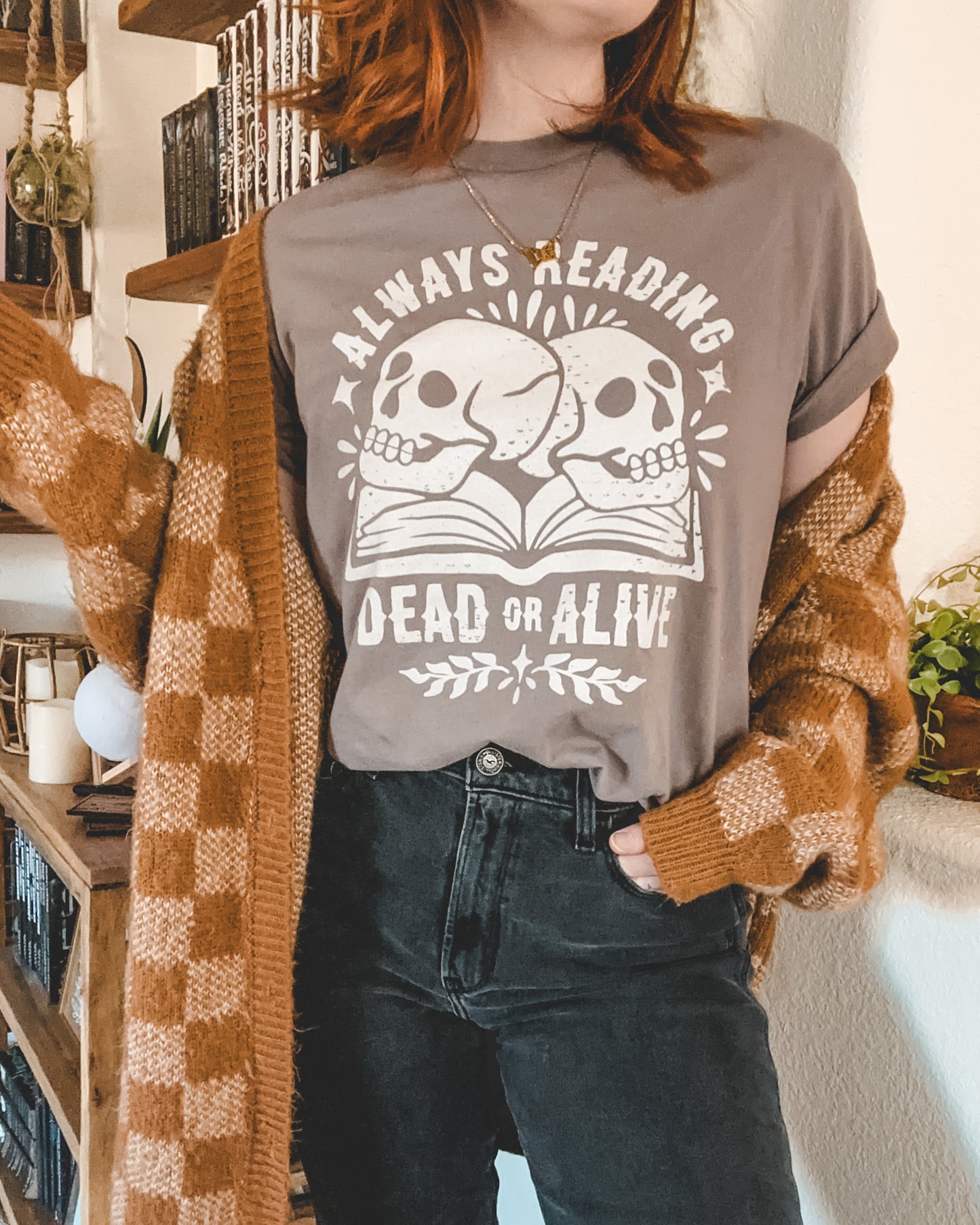 Reading Dead or Alive Tee *Pebble or Toast* (BELLA + CANVAS BRAND)
