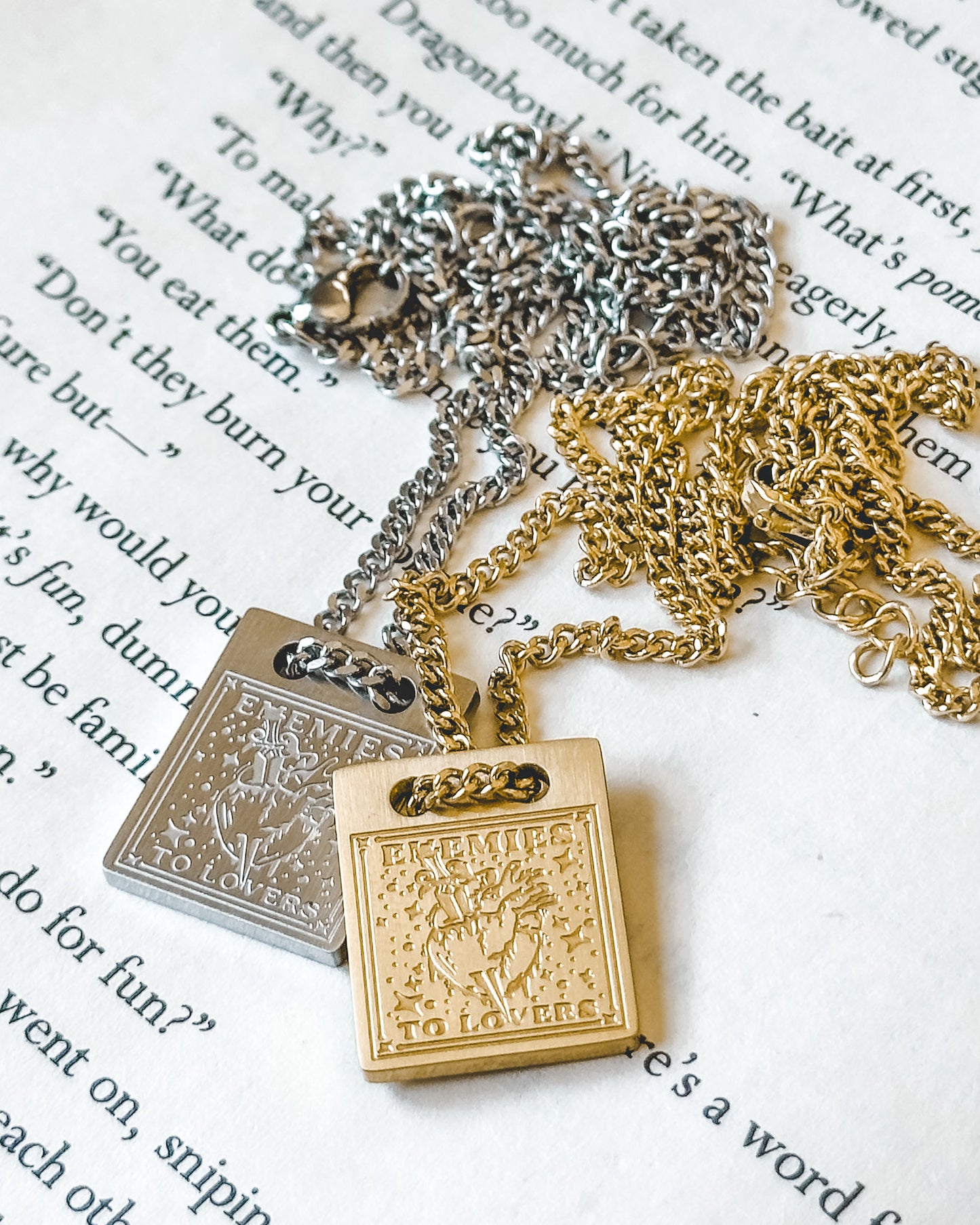 Enemies to Lovers Necklace - Silver or Gold