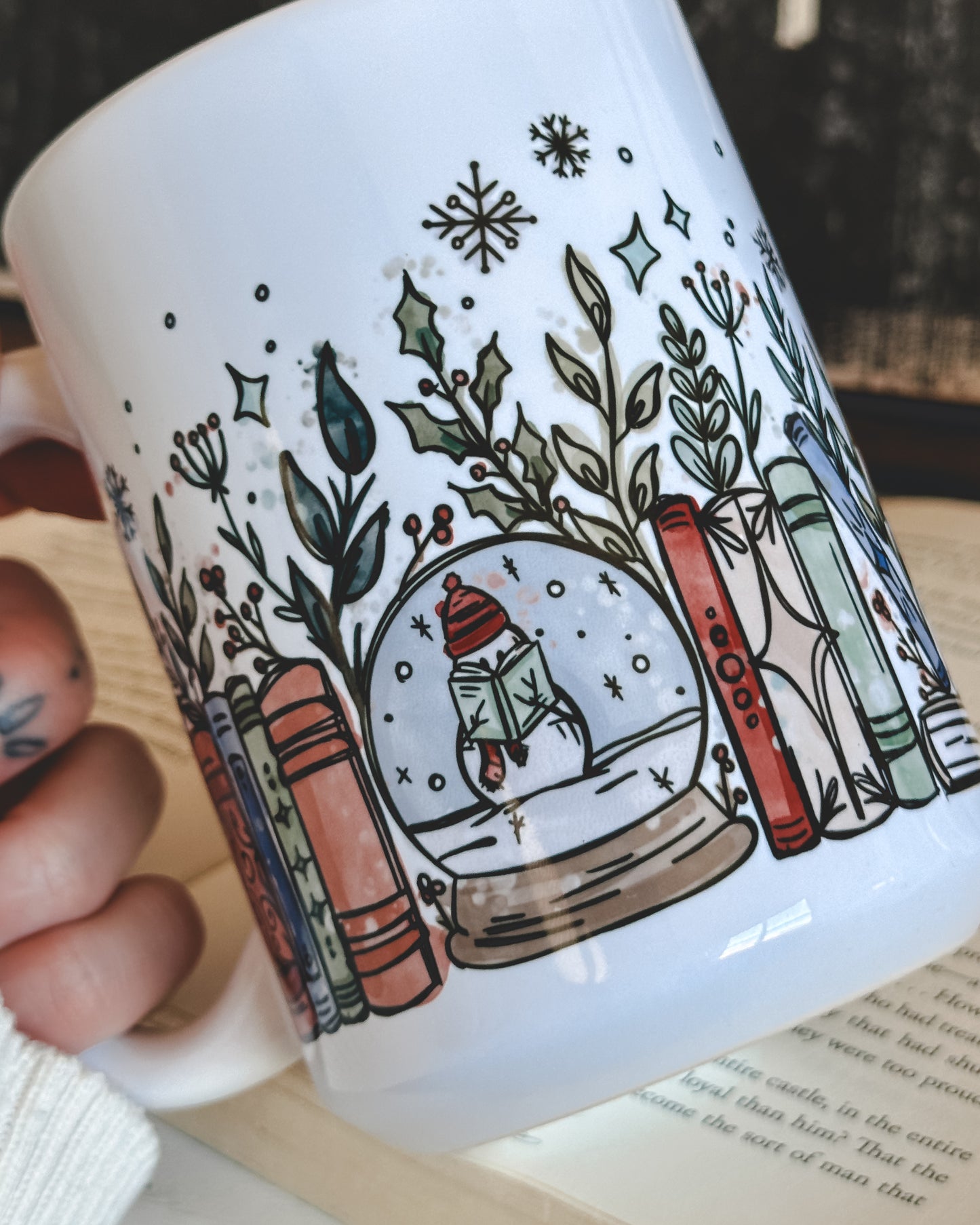 Winter Bookish Mug *11oz, 15oz, or 20oz*