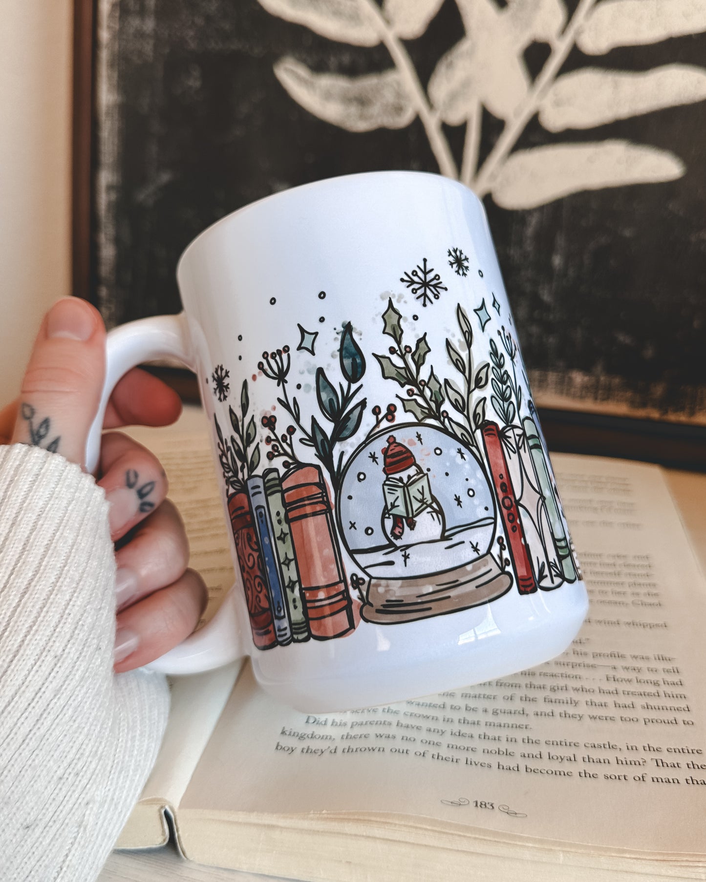 Winter Bookish Mug *11oz, 15oz, or 20oz*