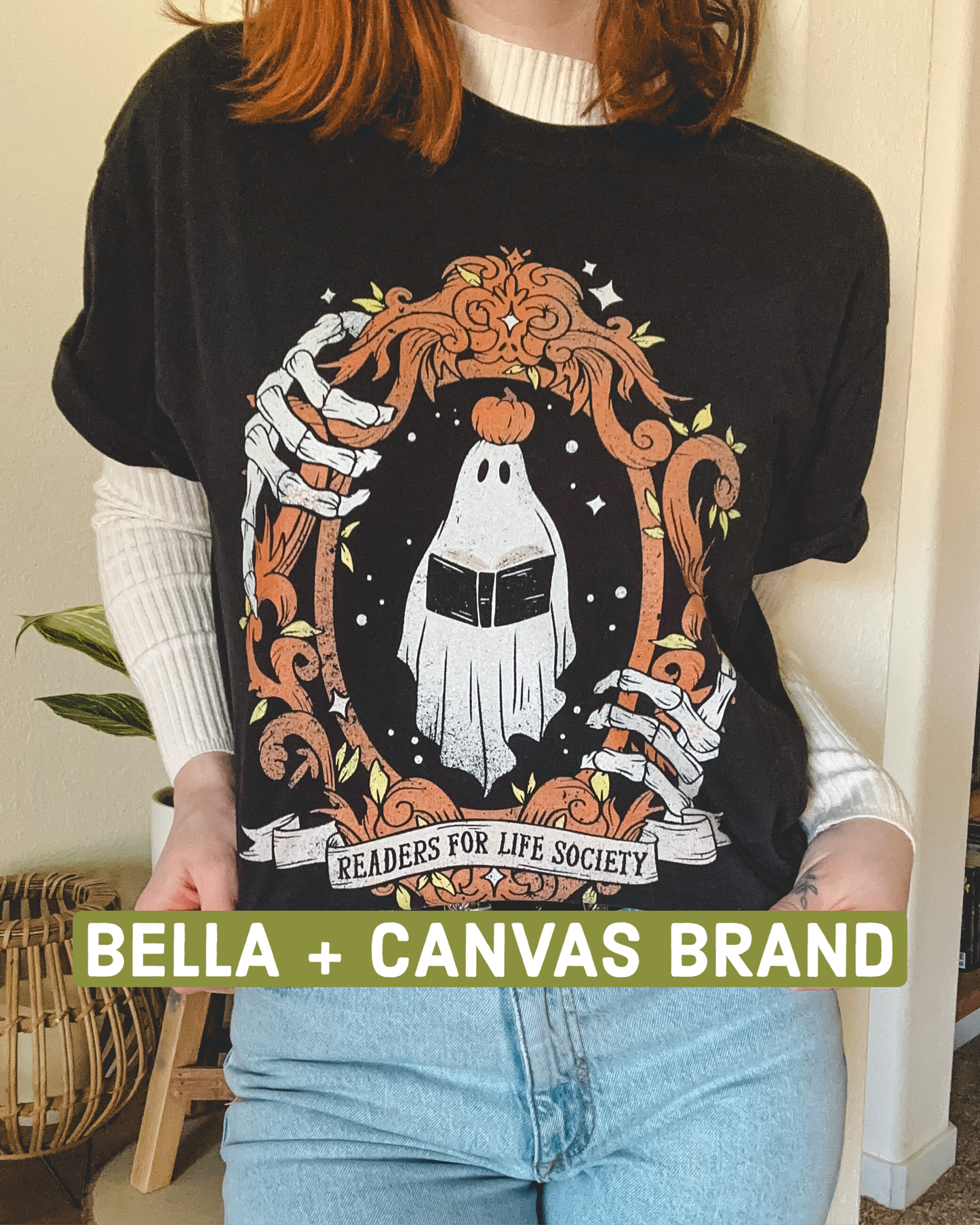 Readers for Life Tee - Black Heather (BELLA + CANVAS BRAND)