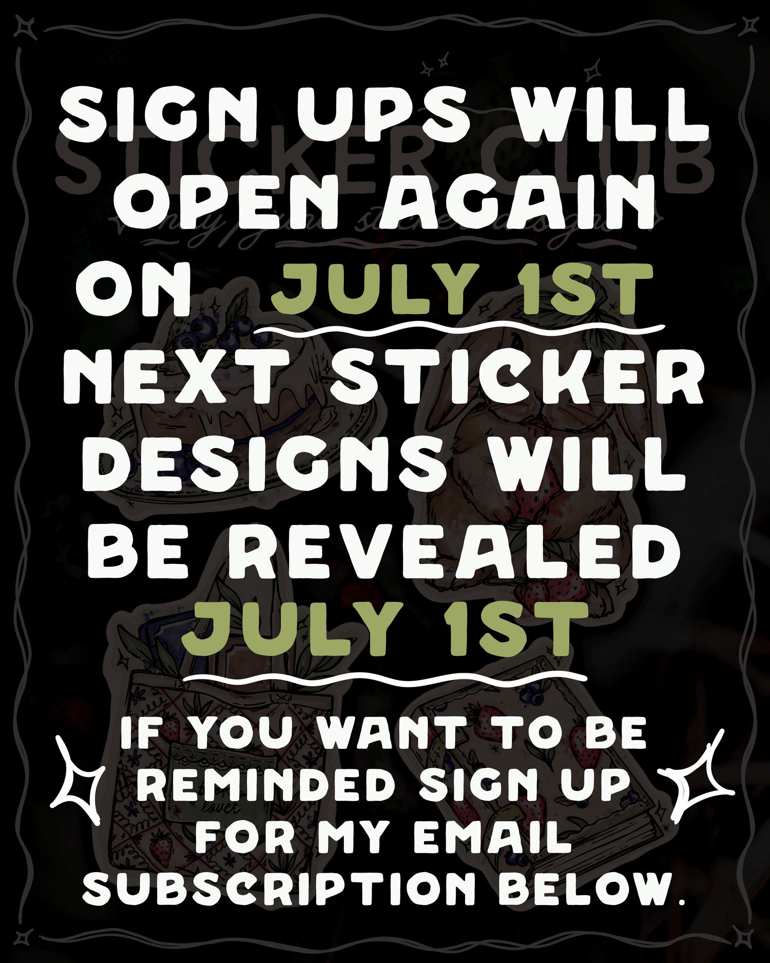 Sticker Club Subscription