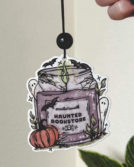 Candle Air Freshener - Haunted Bookstore