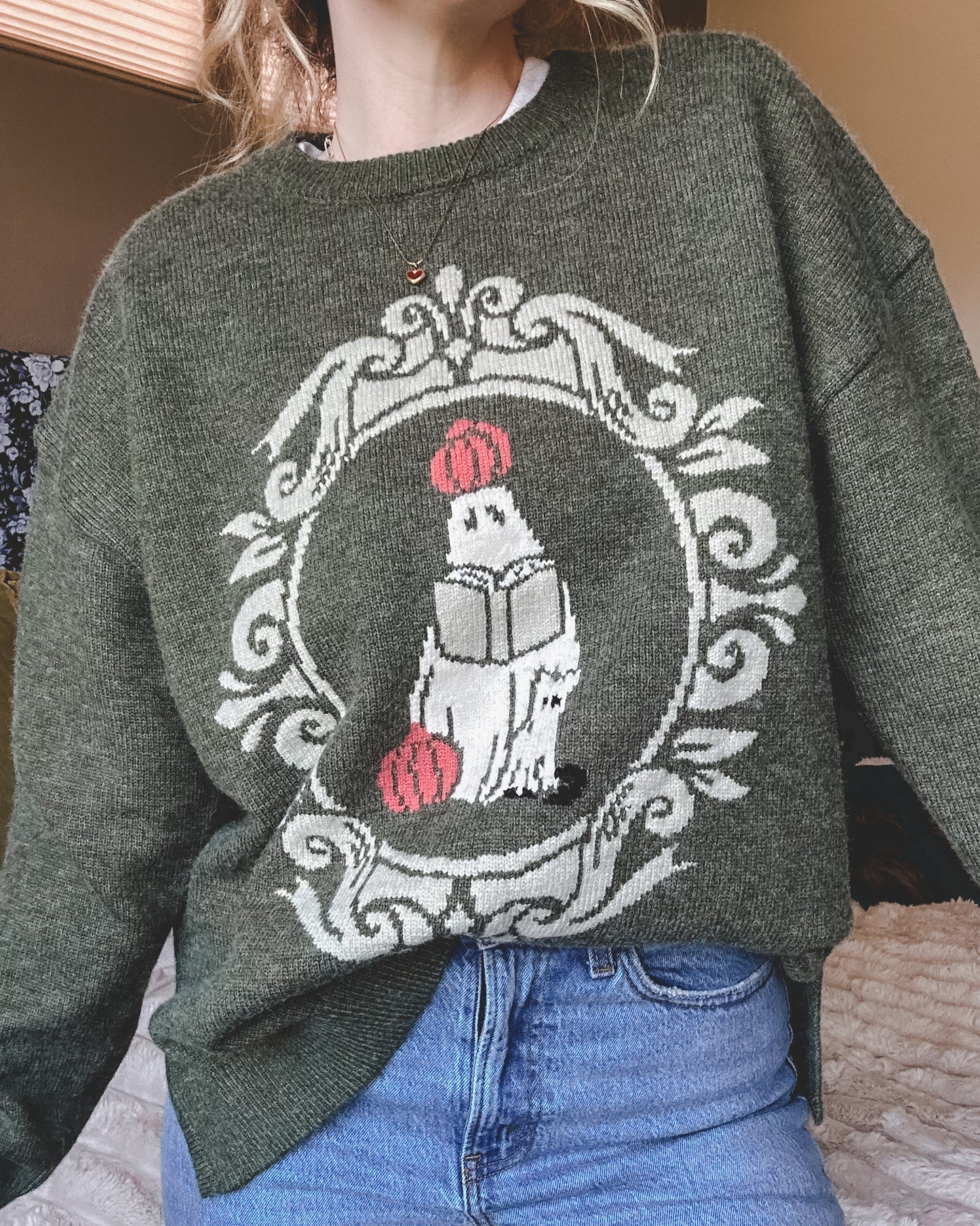 Reading Ghost Knit Sweater *MARKED DOWN*