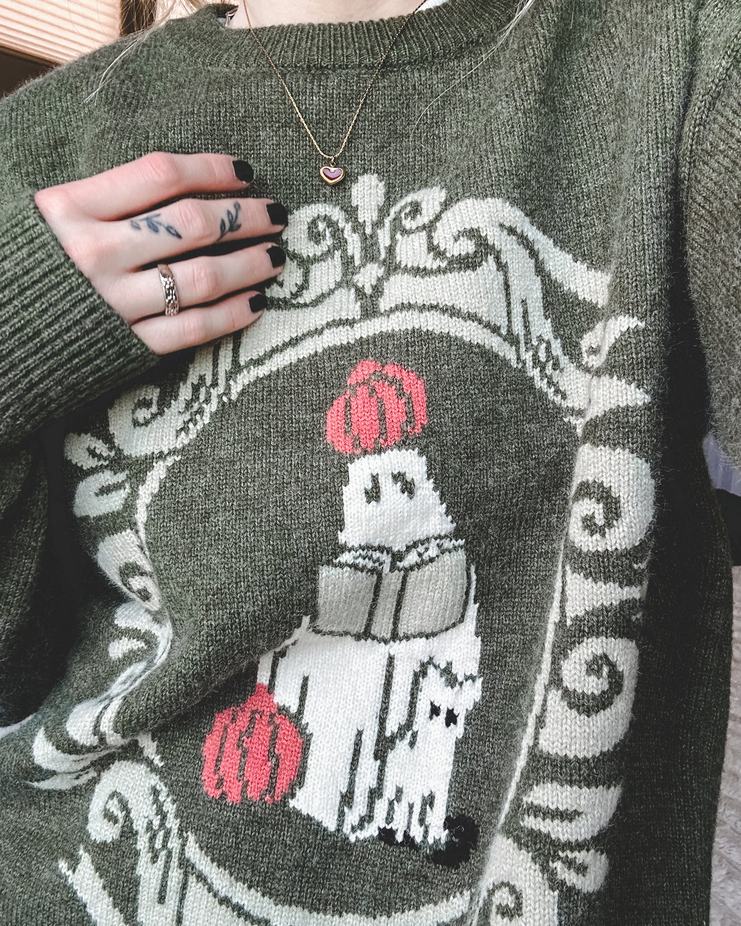 Reading Ghost Knit Sweater *MARKED DOWN*