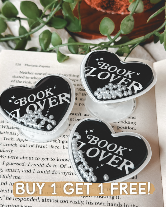 Book Lover Black Kindle/Phone Grip
