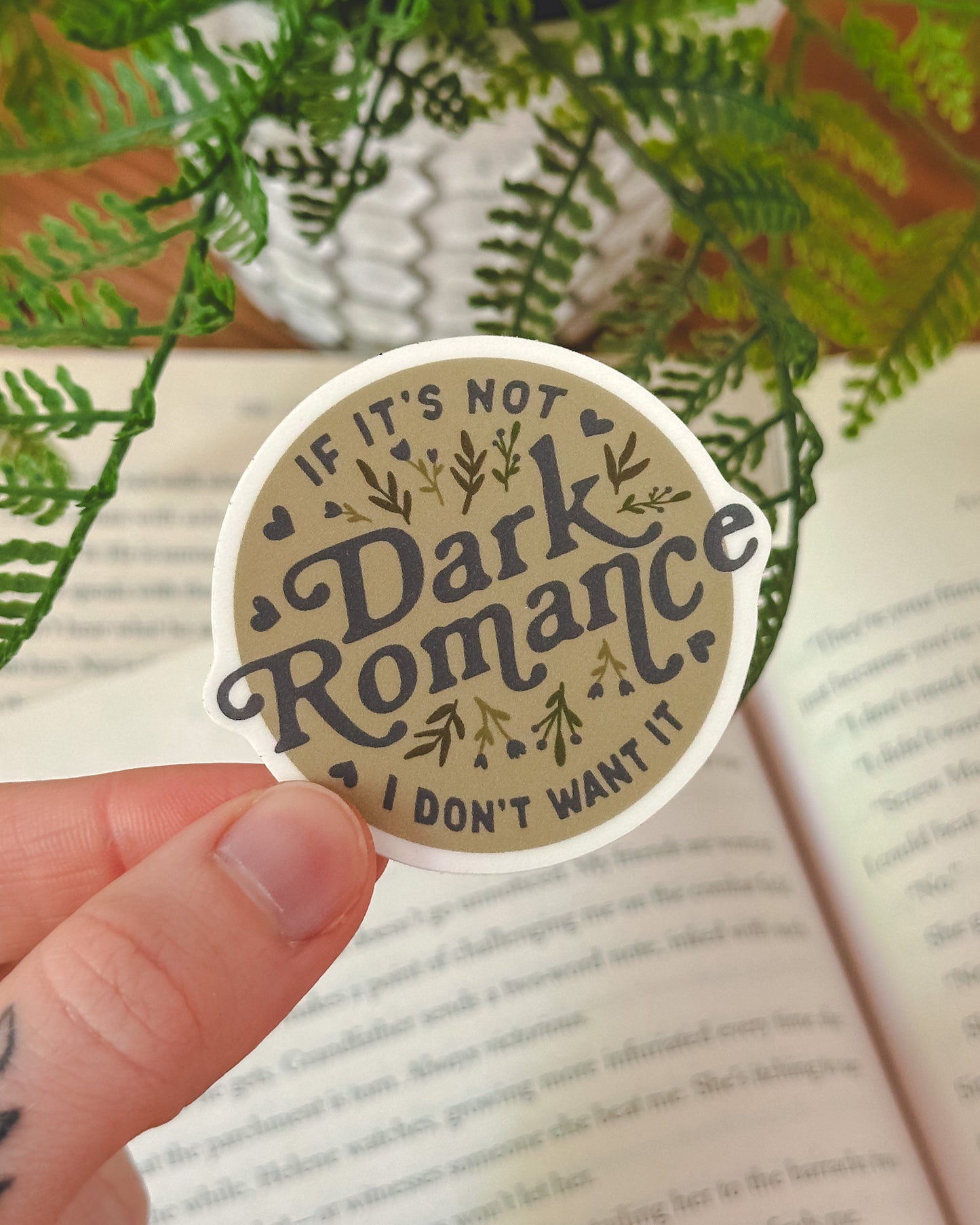 Dark Romance Trope Sticker