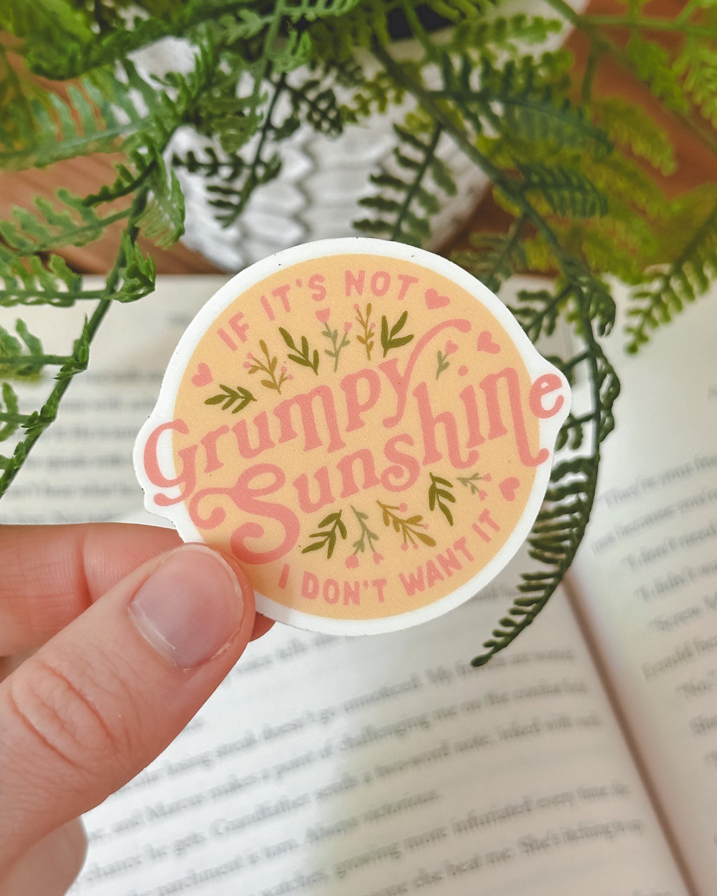 Grumpy Sunshine Trope Sticker