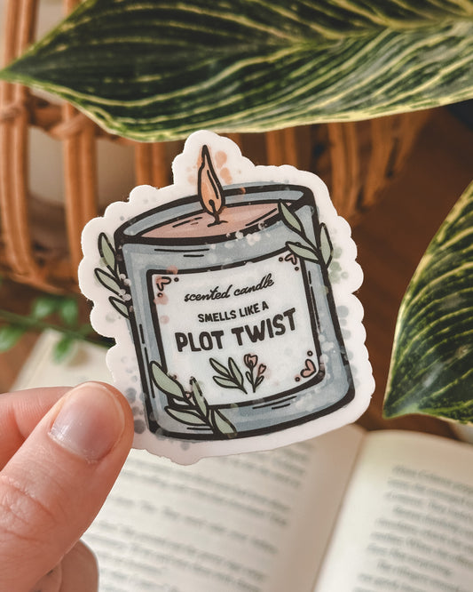 Plot Twist Candle Sticker