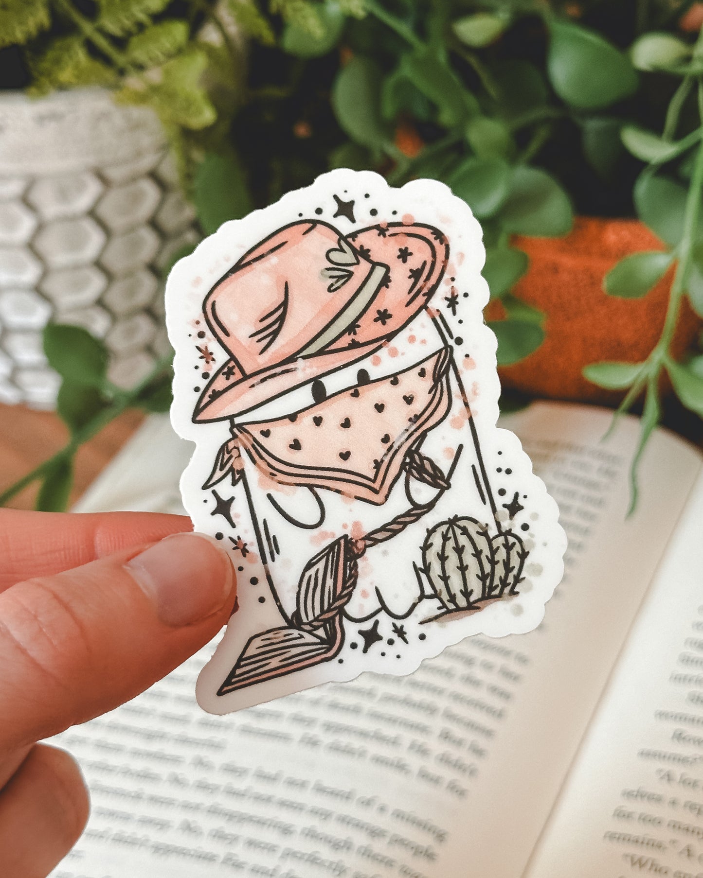 Cowgirl Ghosty Sticker