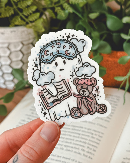 Night Reader Ghosty Sticker