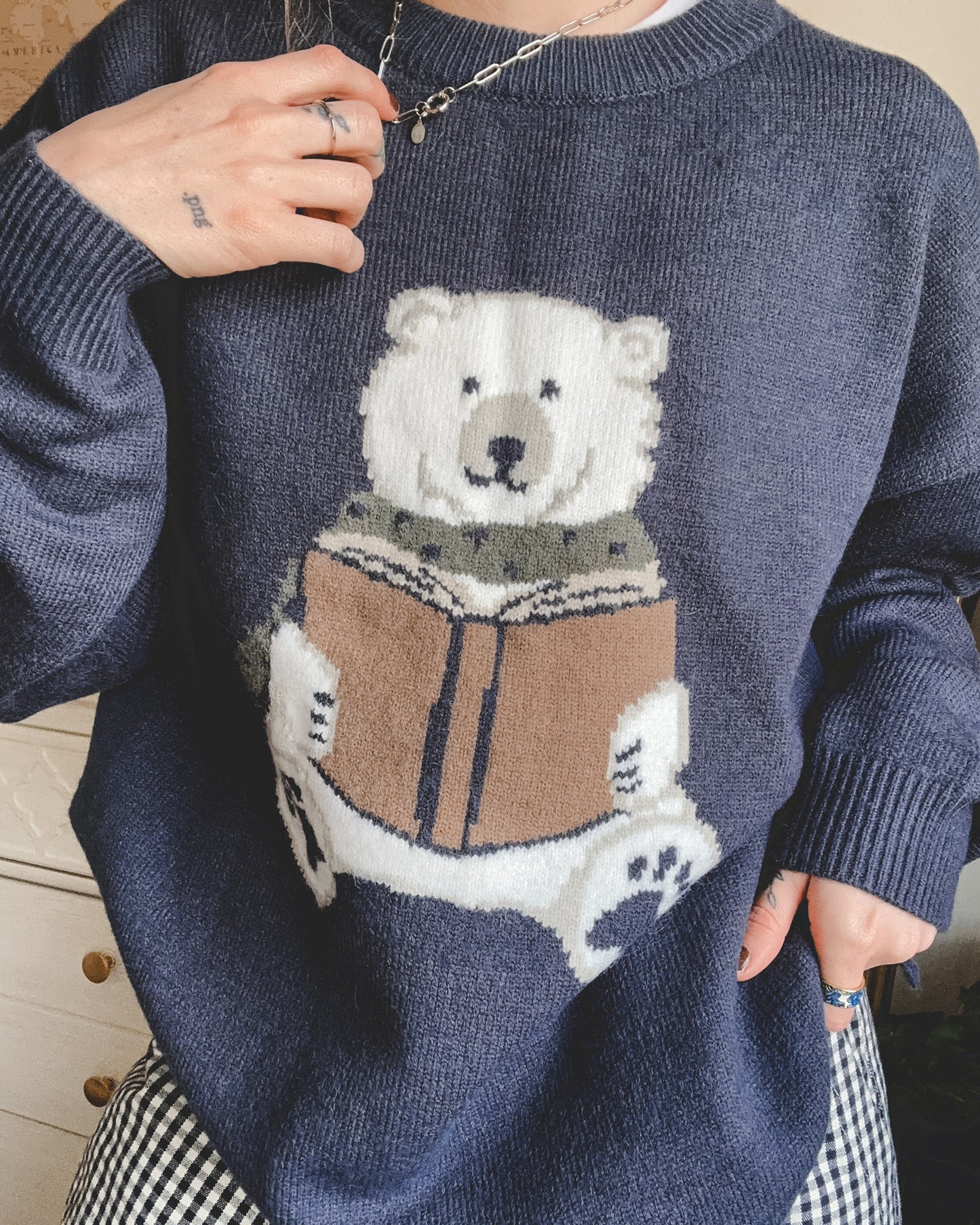 Bookish Winter Knit Sweater *MARKED DOWN*