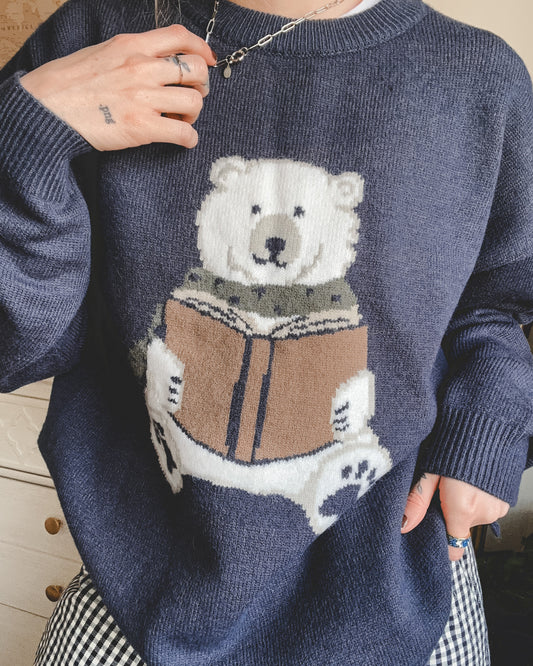 Bookish Winter Knit Sweater *MARKED DOWN*