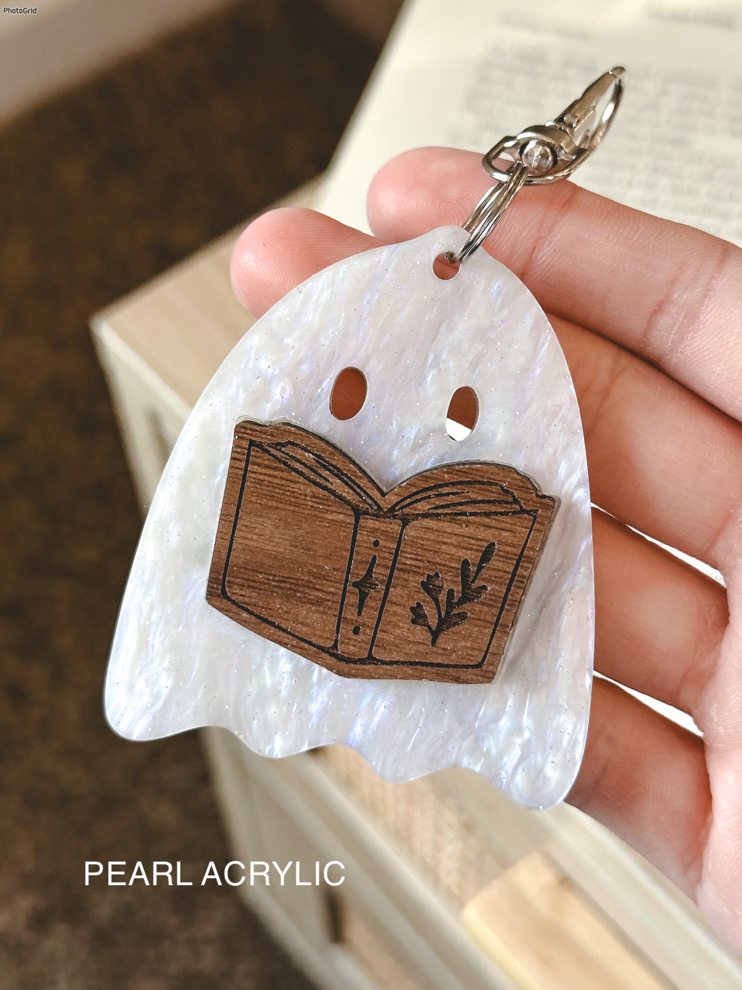 Reading Ghosty Keychain