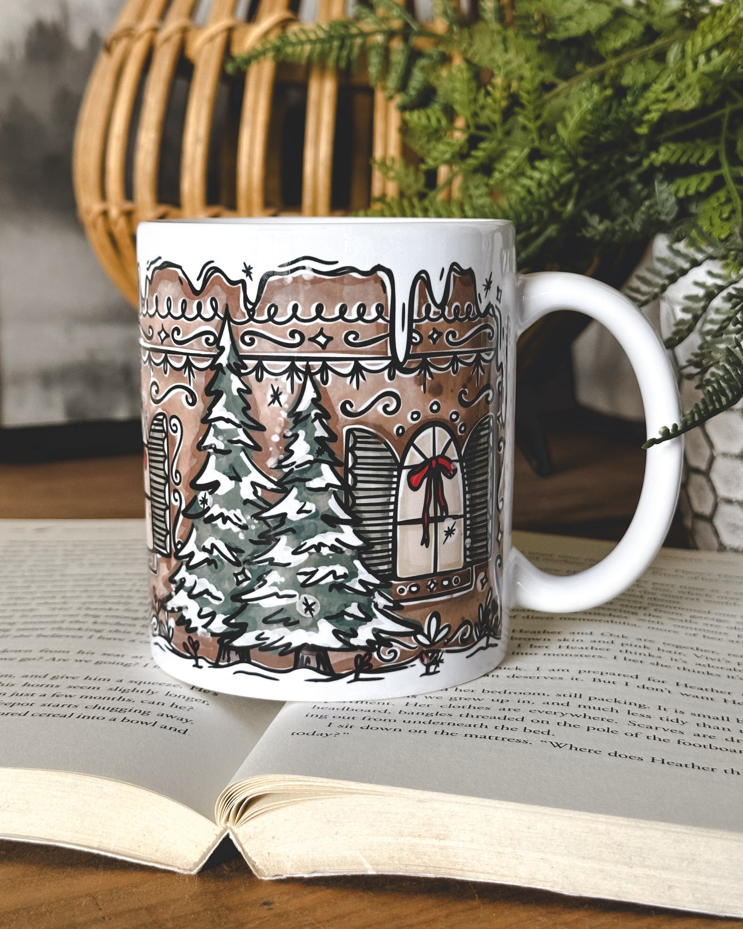 Winter Bookstore Mug (11, 15, or 20 oz)