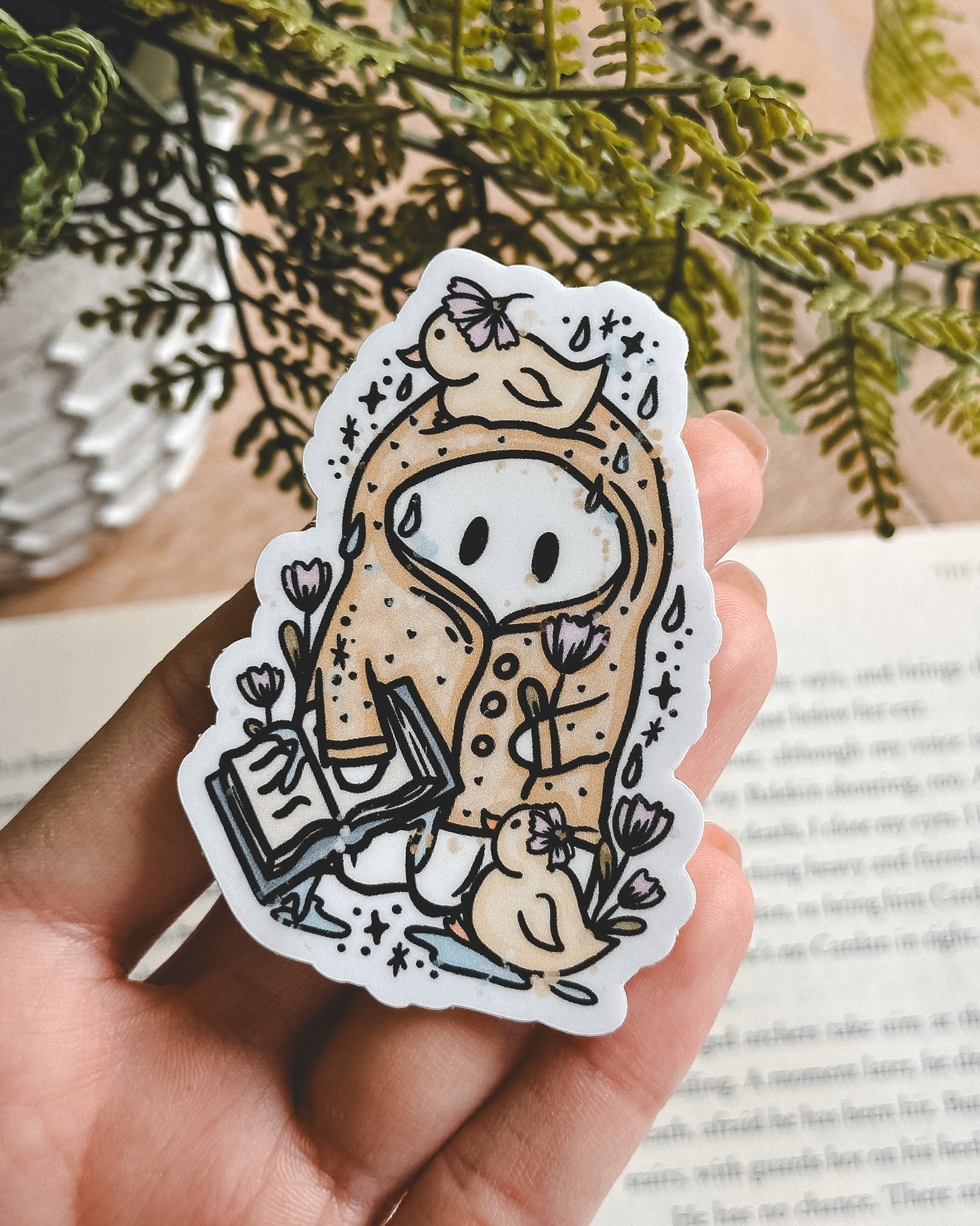 Raincoat Ducky Ghosty Sticker