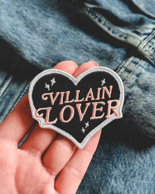 Villain Lover Heart - Iron on Patch