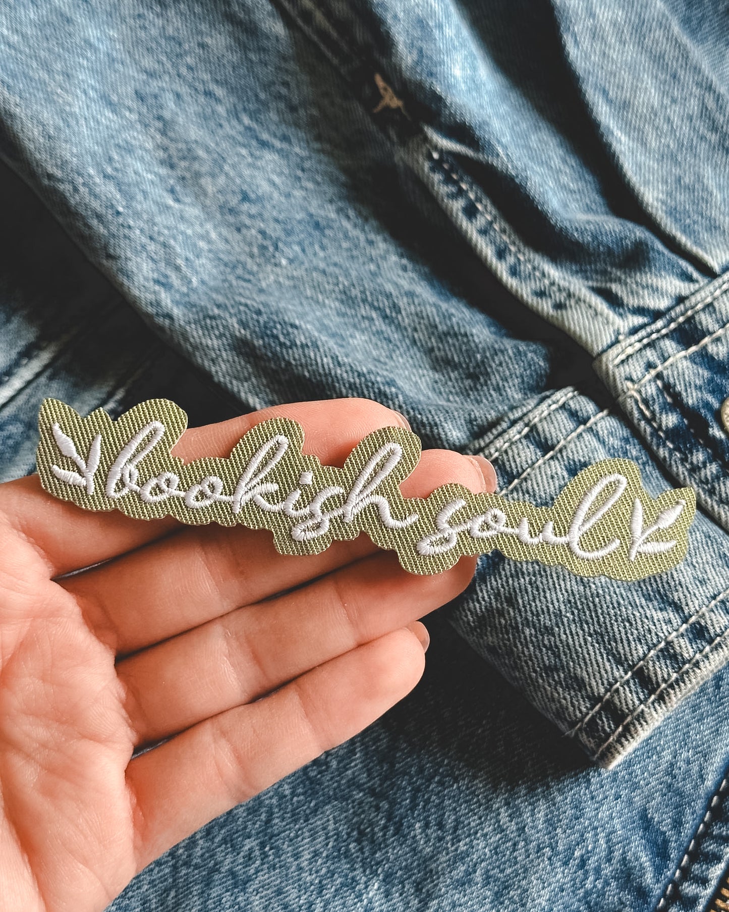 Bookish Soul Text - Iron on Patch