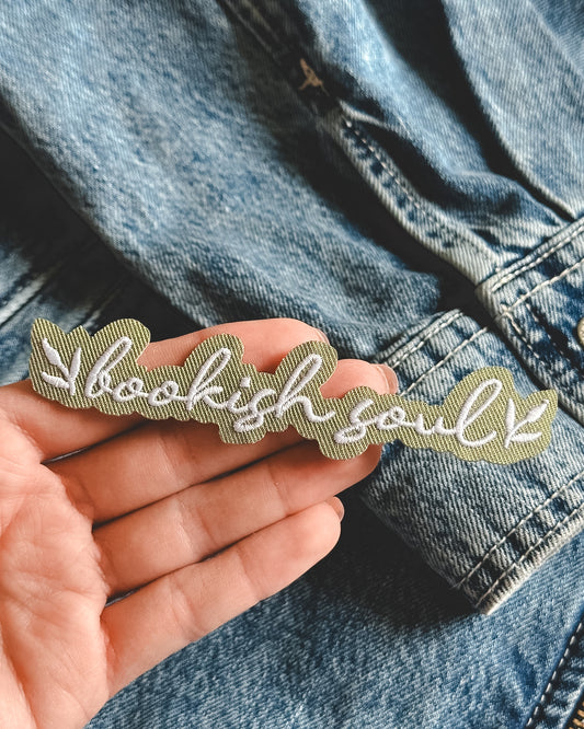 Bookish Soul Text - Iron on Patch