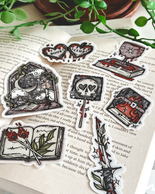 Dark & Moody Themed Sticker Pack