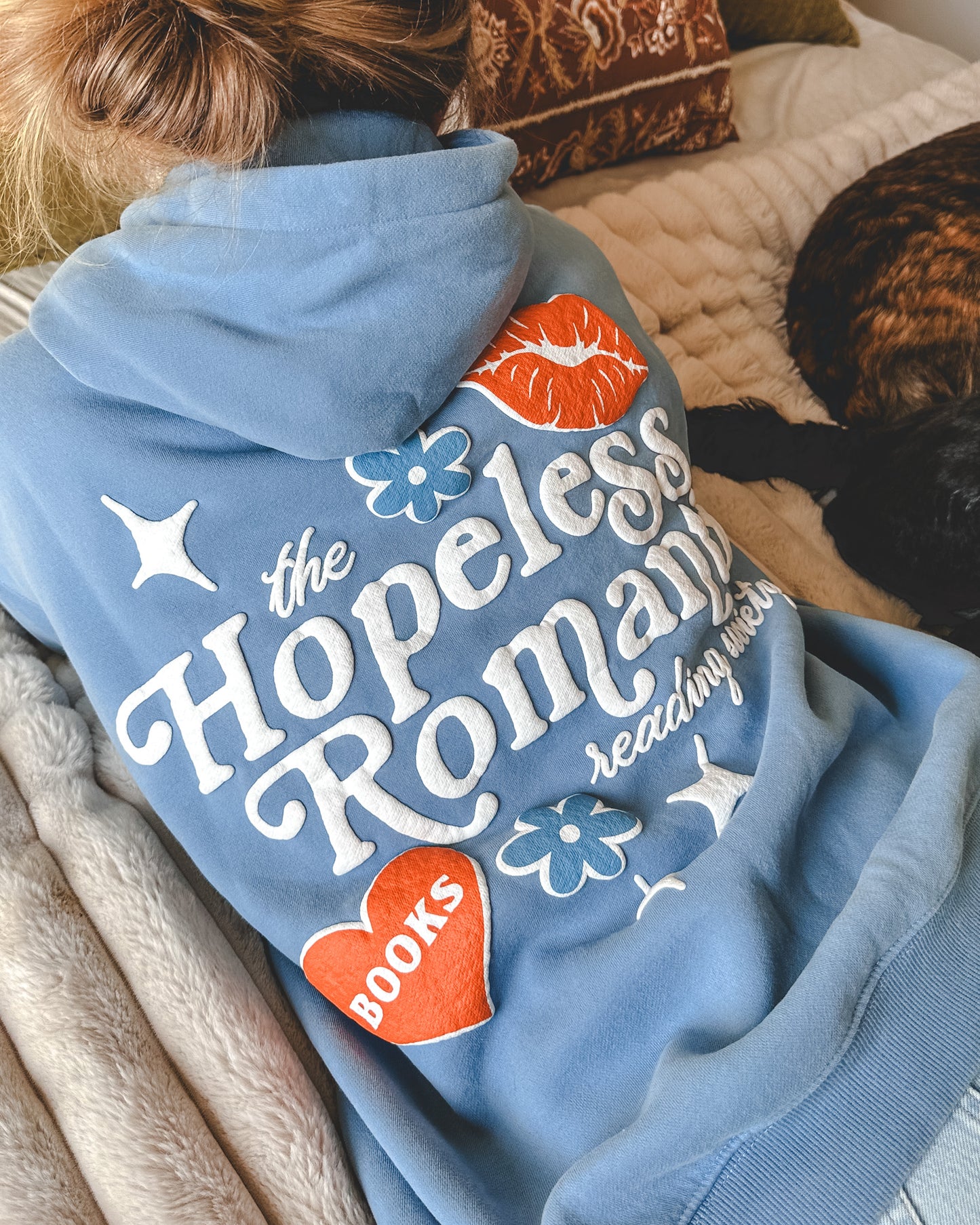 Hopeless Romantic Reading Society Puff Hoodie
