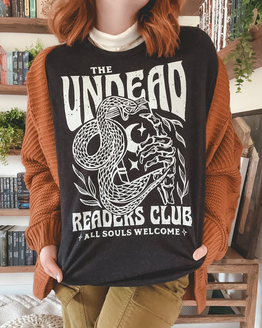 Undead Readers Club Tee - Black (COMFORT COLORS BRAND)