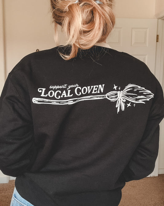 Witches Brewing Festival Crewneck Sweatshirt - Black