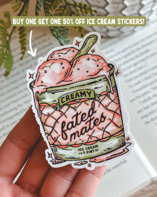 Fated Mates Ice Cream Sticker