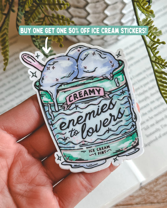 Enemies to Lovers Ice Cream Sticker