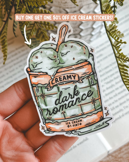 Dark Romance Ice Cream Sticker