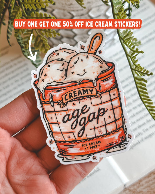 Age Gap Ice Cream Sticker