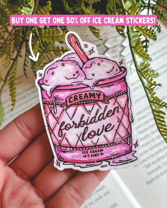 Forbidden Love Ice Cream Sticker