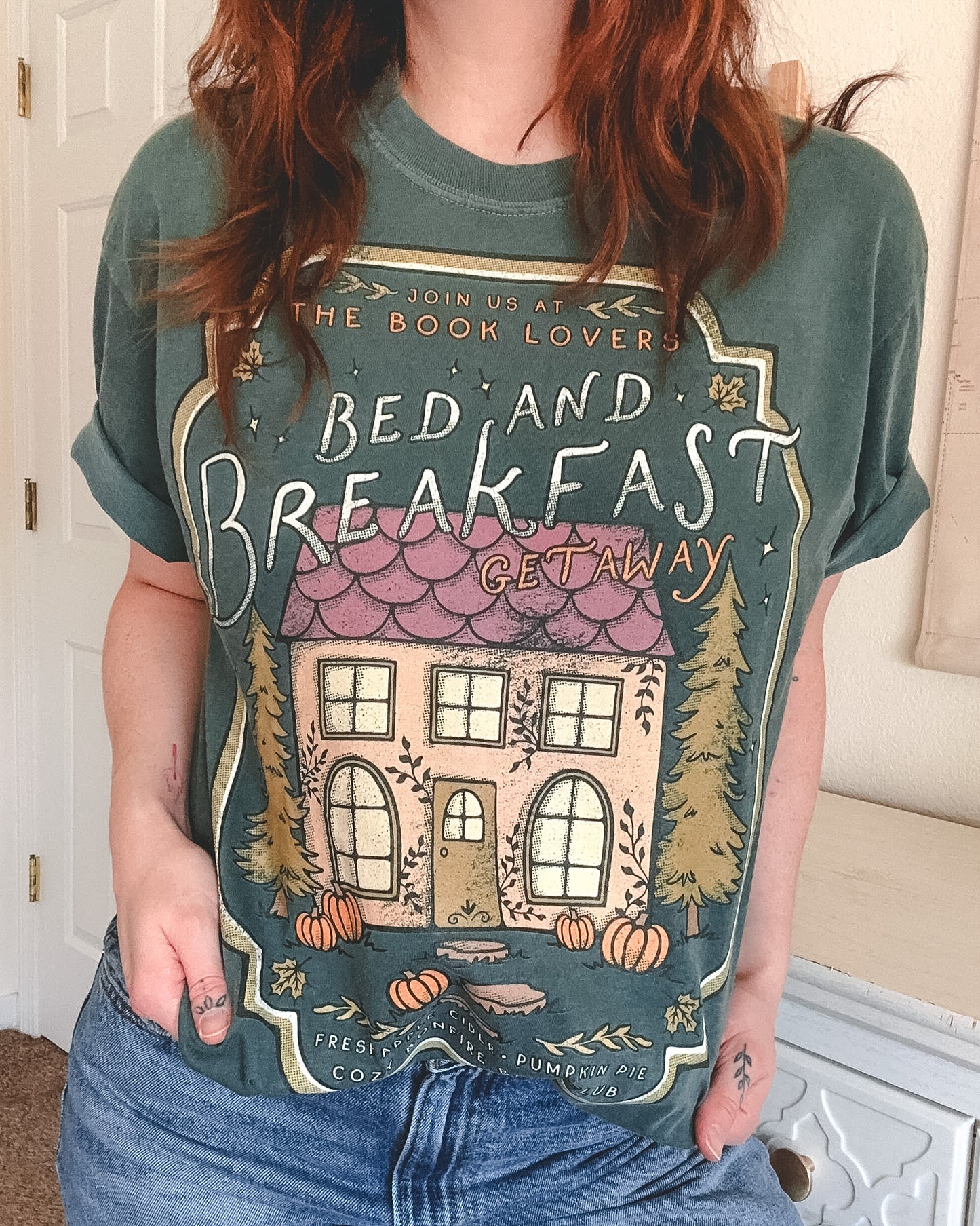 Bed & Breakfast Getaway Tee - Blue Spruce